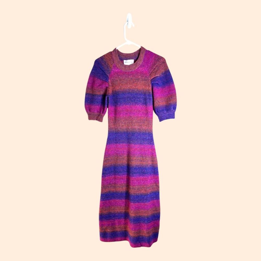 Adelyn Rae Ombre Knit Midi Dress